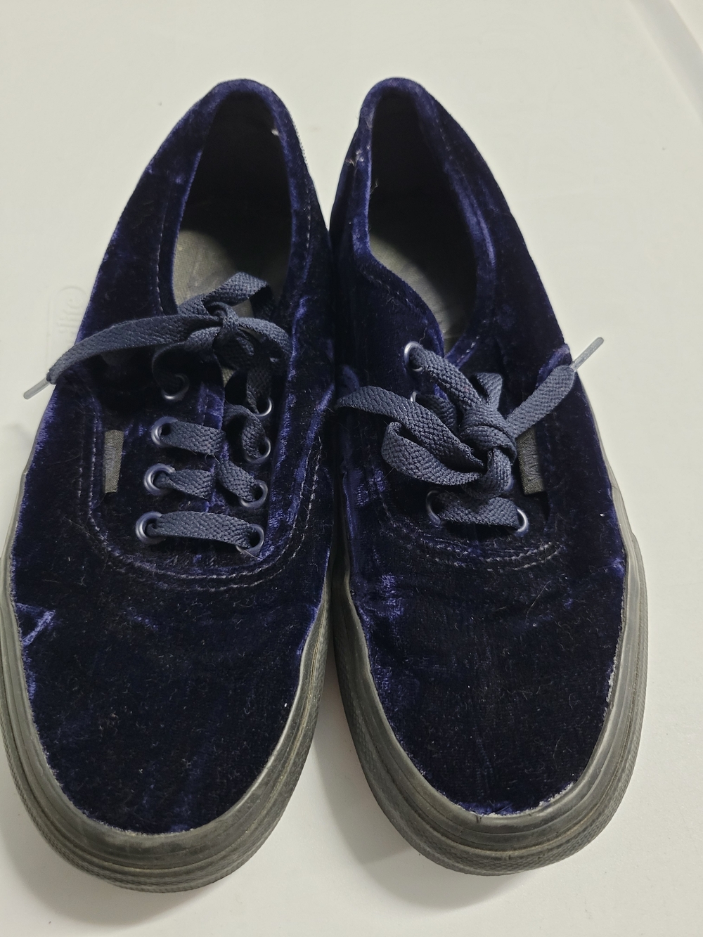 Blue Velvet Vans